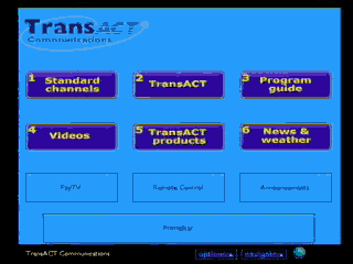 Transact Main Menu some graphics
