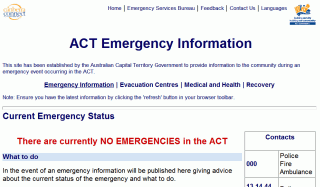 ACT Emergency Information, 23 May 2003