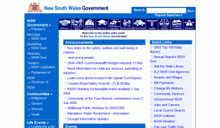 NSW Government Portal, 23 May 2003