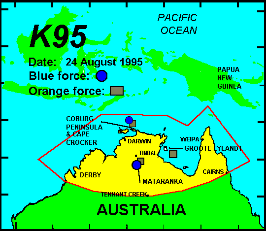 Map of K95 on 24 August 1995